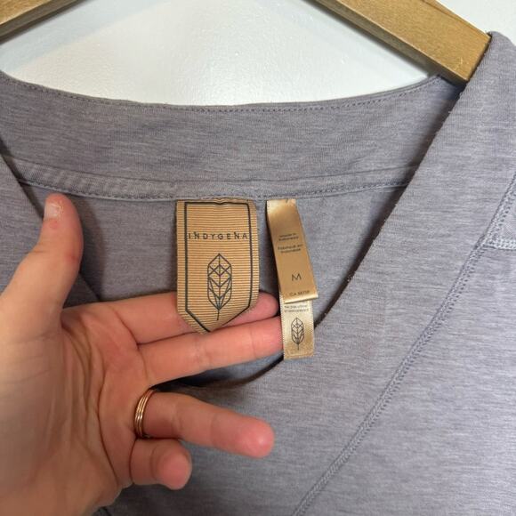 Indygena Lage II Heather Purple Stretch Tank Top Size Medium - Picture 3 of 6